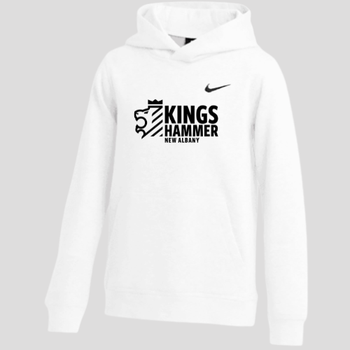 NEW ALBANY WHITE NIKE CLUB HOODIE