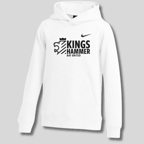 KH BAY UNITED WHITE NIKE CLUB HOODIE