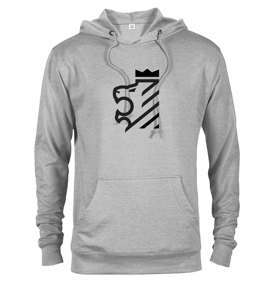 GREY LION HEAD HOODIE
