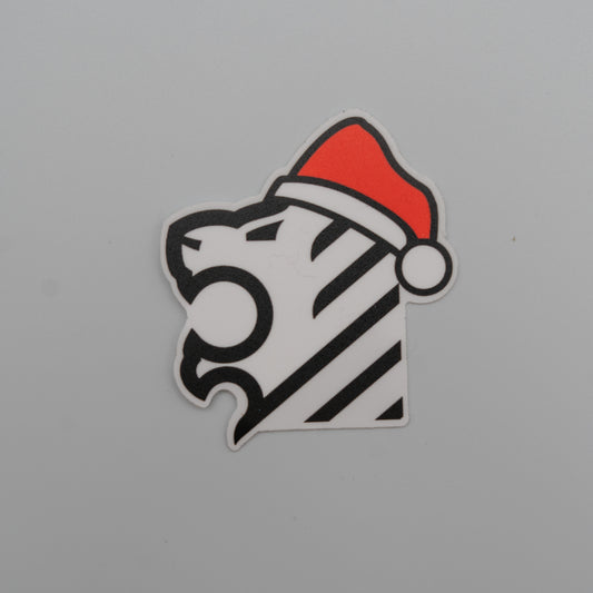 LION HEAD SANTA STICKER