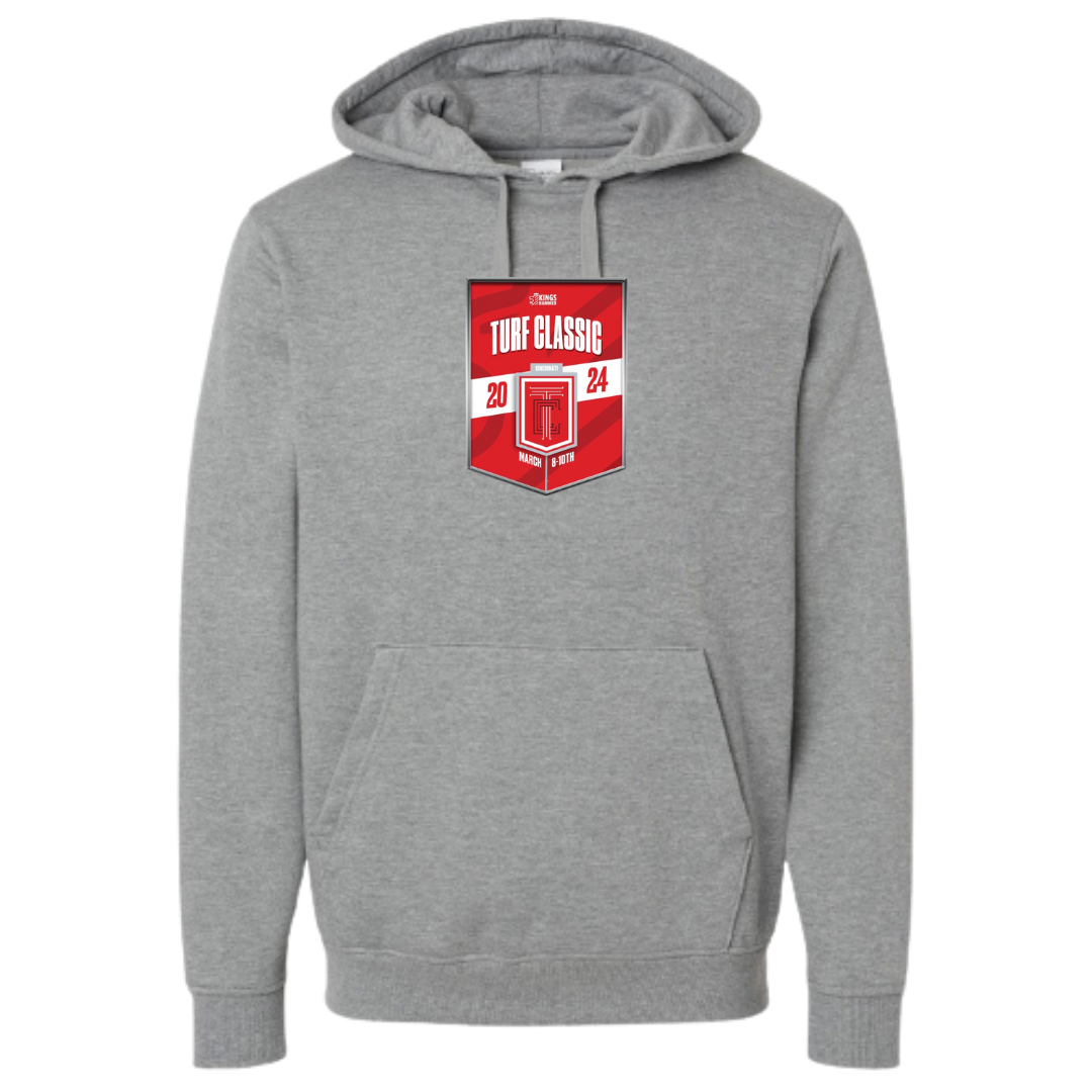 RED LOGO TURF CLASSIC HOODIE Kings Hammer Shop