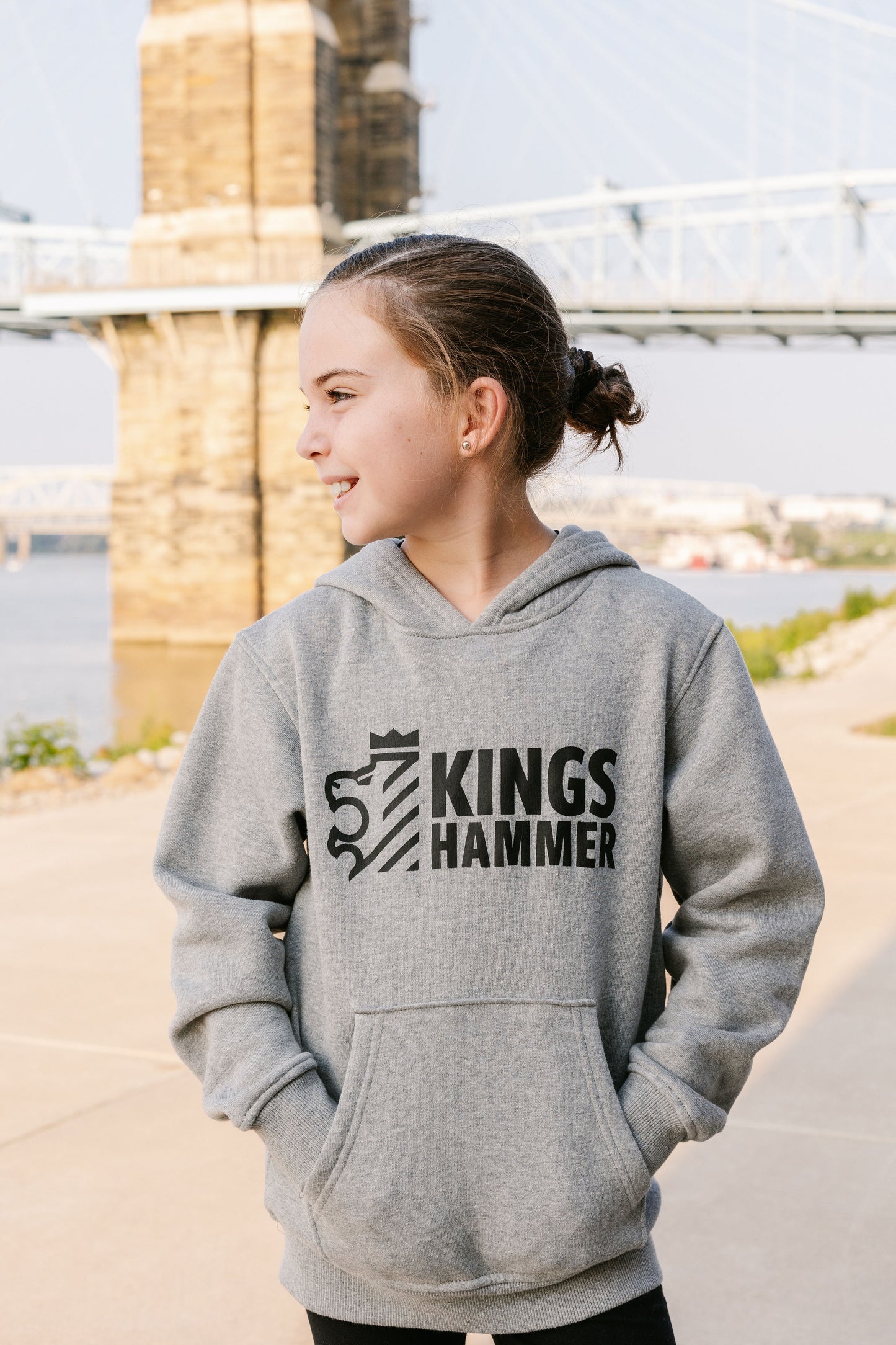 GREY KINGS HAMMER HOODIE